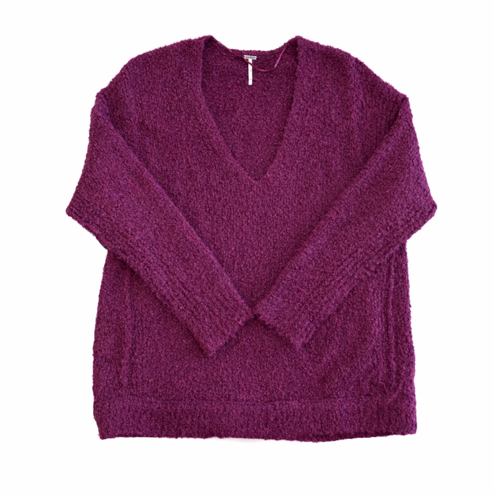 Free People Lofty V-Neck Sweater